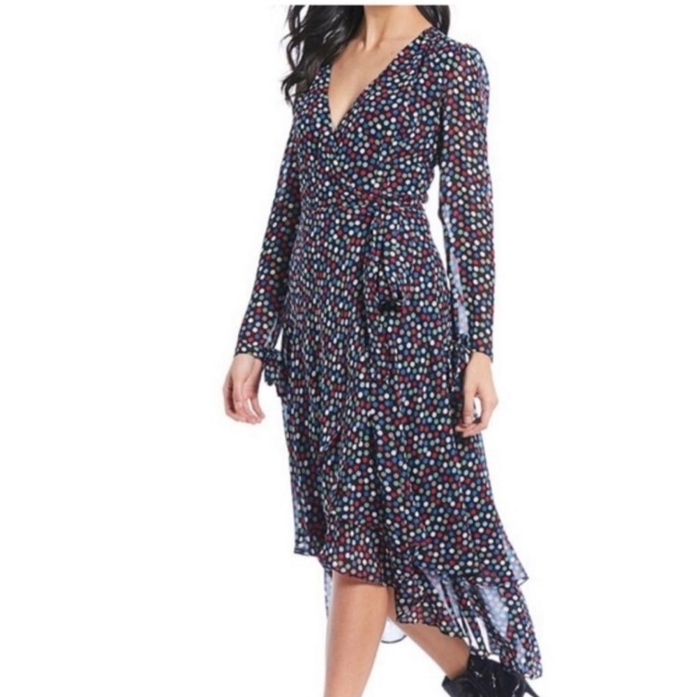 Betsey Johnson Polka Dot Long Sleeve Dress
